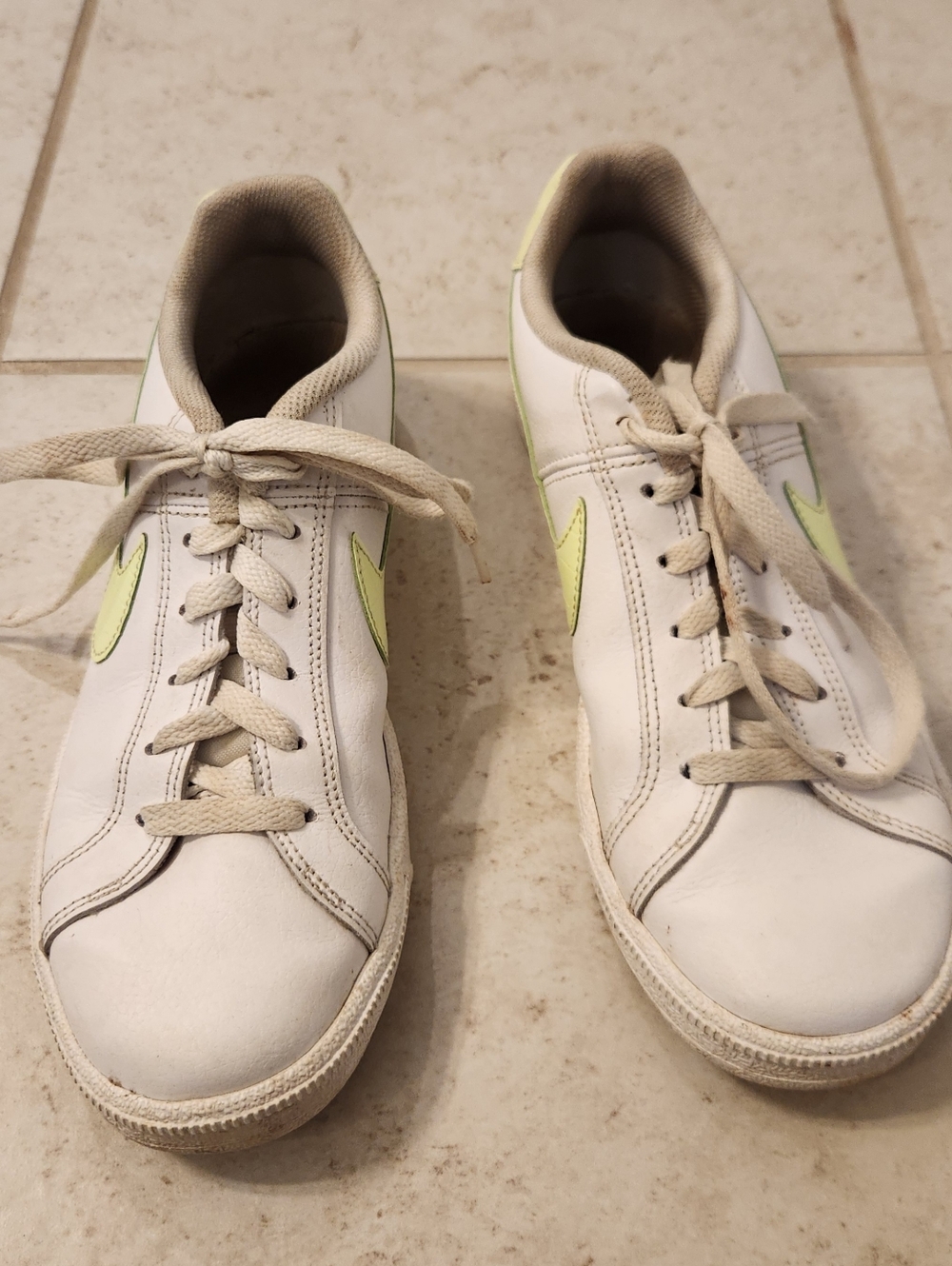 Nike Court Royale White Barely Volt Women’s Size 8.5 Sneakers
